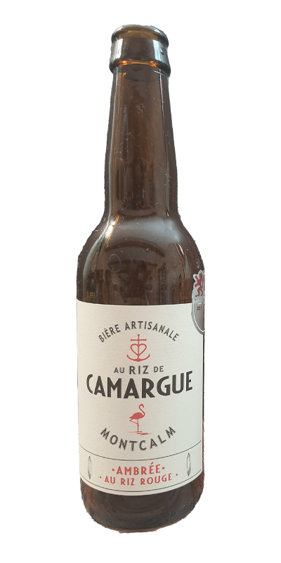 Bière ambrée au riz rouge de Camargue par Domaine de Montcalm | Bière Ambrée